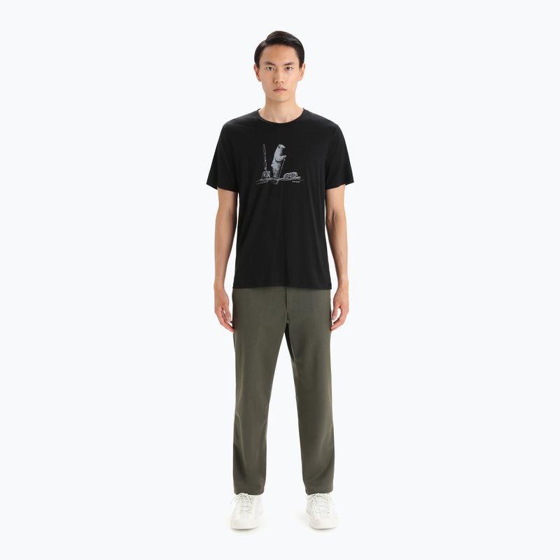 Herren Thermo-T-Shirt icebreaker Tech Lite II Polar Paddle schwarz IB0A56NA0011 2