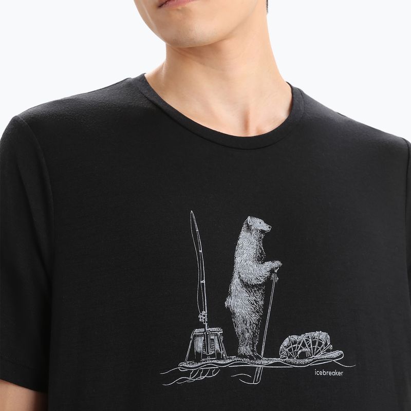 Herren Thermo-T-Shirt icebreaker Tech Lite II Polar Paddle schwarz IB0A56NA0011 4