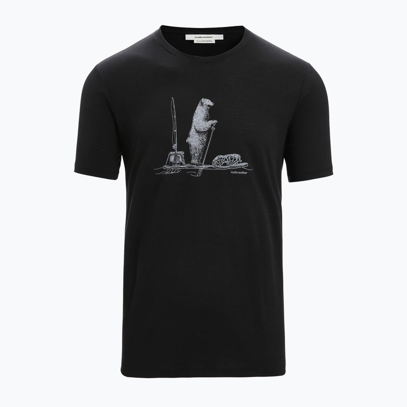 Herren Thermo-T-Shirt icebreaker Tech Lite II Polar Paddle schwarz IB0A56NA0011 6