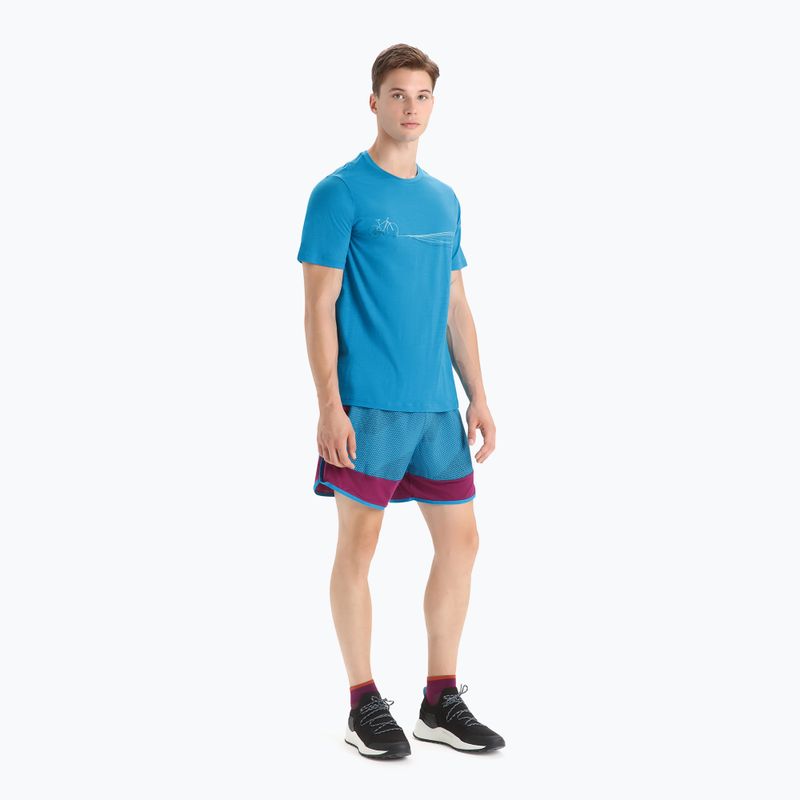 Herren Thermo-T-Shirt Icebreaker Tech Lite II Cadence Paths blau IB0A56N87341 2