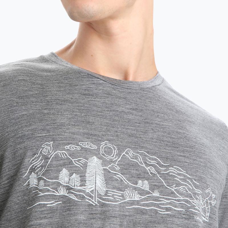 Herren Thermo-T-Shirt Icebreaker Tech Lite II Natur Sprint grau IB0A56NB0041 4