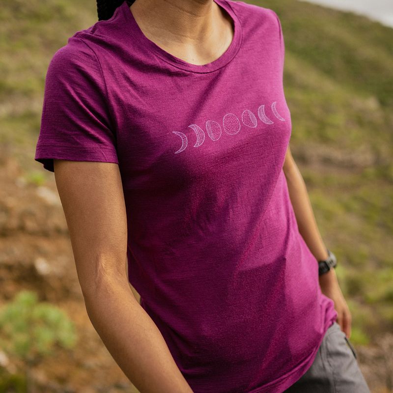 Damen Thermo-T-Shirt icebreaker Tech Lite II Moon Phase kastanienbraun IB0A56NO7351 10
