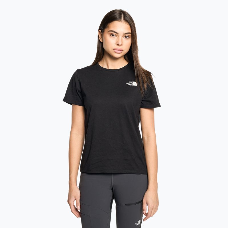 Damen-Trekking-T-Shirt The North Face Foundation Grafik schwarz NF0A55B2R0G1