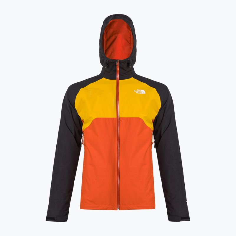 Herren Regenjacke The North Face Stratos schwarz-orange-rot NF00CMH9IMV1