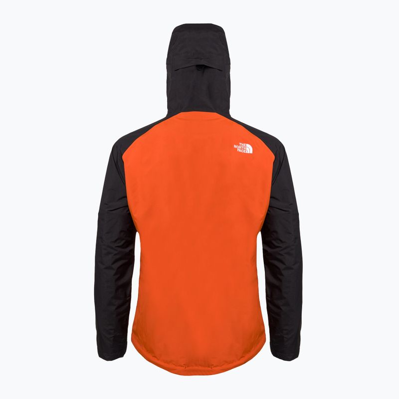 Herren Regenjacke The North Face Stratos schwarz-orange-rot NF00CMH9IMV1 2