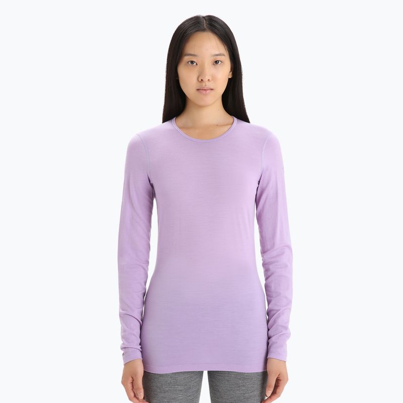 Icebreaker Damen Thermo-T-Shirt 200 Oasis LS Crewe Purple Gaze 104375