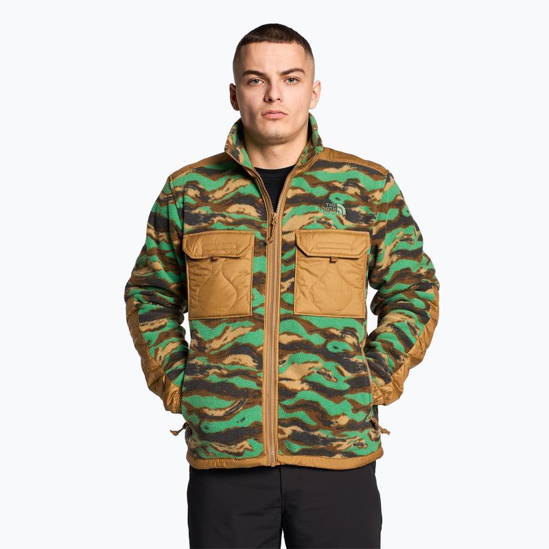 Herren-Trekking-Sweatshirt The North Face Royal Arch FZ braun und grün NF0A7UJBIOO1