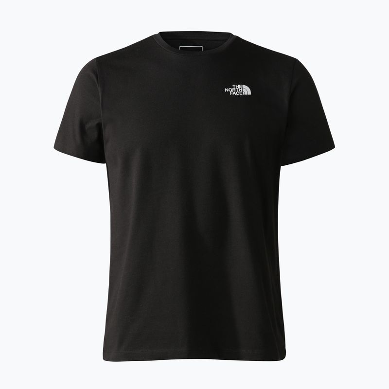 Herren-Trekking-T-Shirt The North Face Foundation Grafik schwarz NF0A55EFUV11