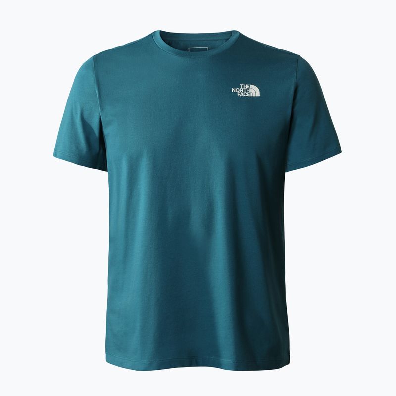 Herren-Trekking-T-Shirt The North Face Foundation Grafik blau NF0A55EFEFS1