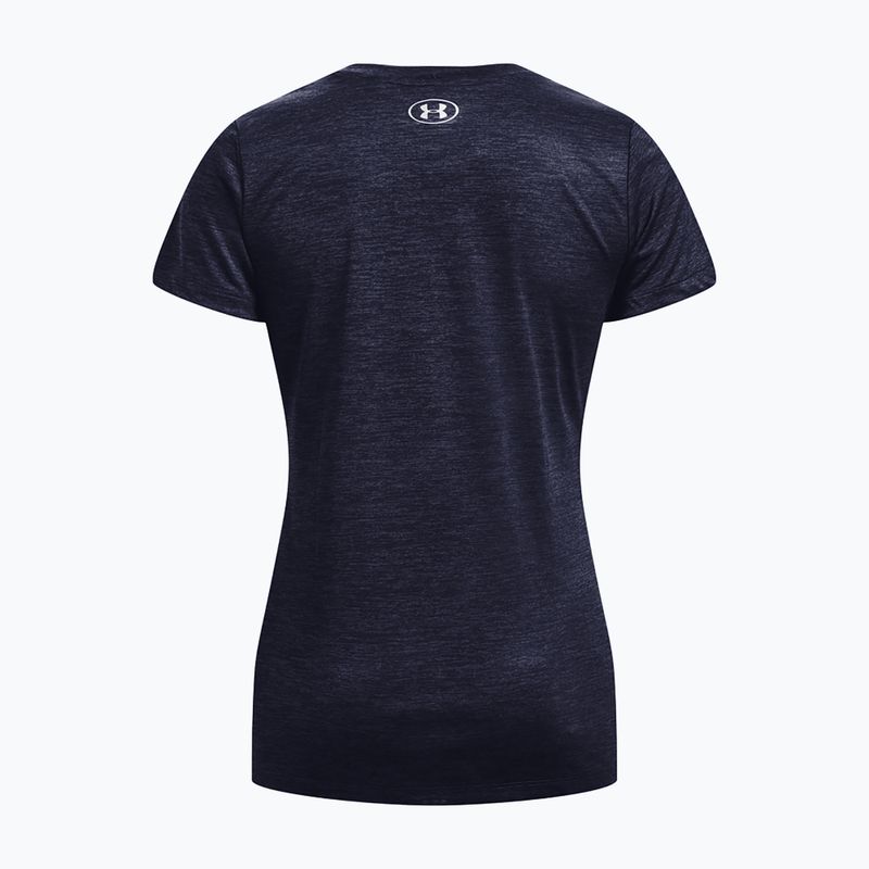 Under Armour Tech SSC Damen Trainings-T-Shirt midnight navy/cadet/metallic silver 5