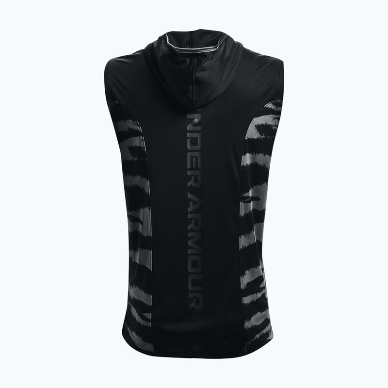 Koszulka koszykarska z kapturem męska Under Armour  Baseline Tank Hoodie 2 schwarz 13724-2-LG 2