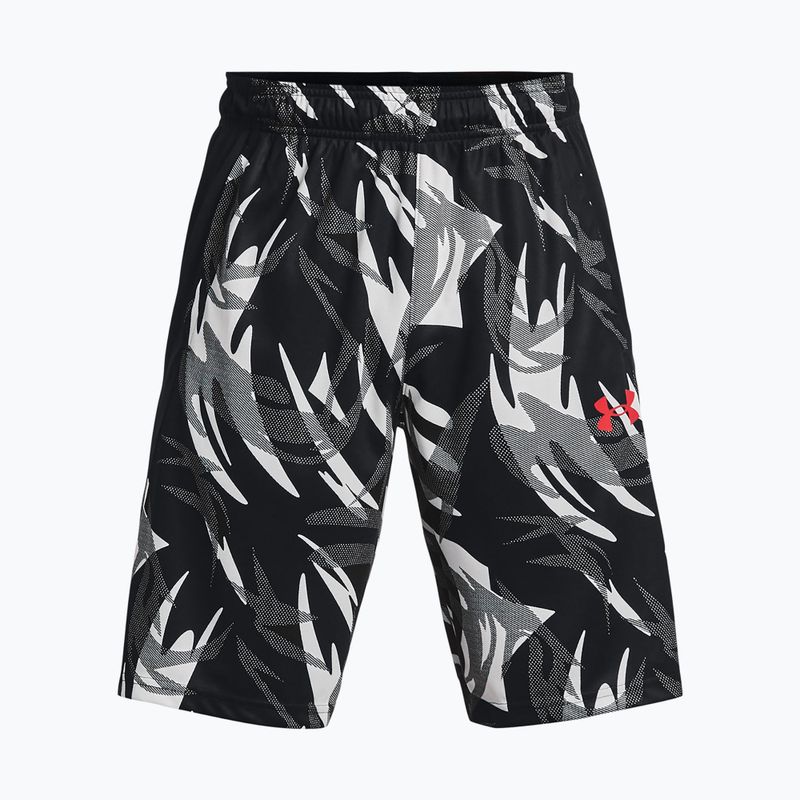 Herren Basketballshorts Under Armour Baseline 1'' Prnt 2 schwarz-rot 137221-2-LG