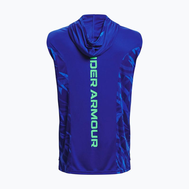 Koszulka koszykarska z kapturem męska Under Armour Baseline Tank Hoodie 41 blau 13724-41-LG 2