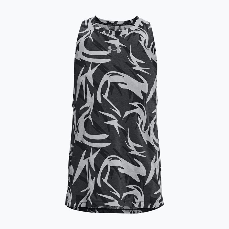Basketball Trikot Herren Under Armour Baseline Printed Tank 3 schwarz 137239-3-MD