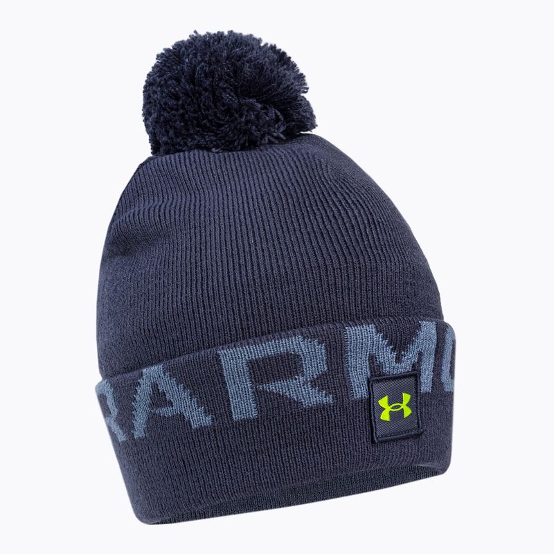 Under Armour Herren Wintermütze Ua Halftime Fleece Pom navy blau 1373093