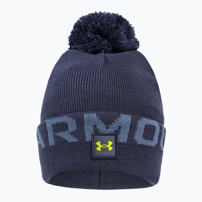 Under Armour Herren Wintermütze Ua Halftime Fleece Pom navy blau 1373093 2