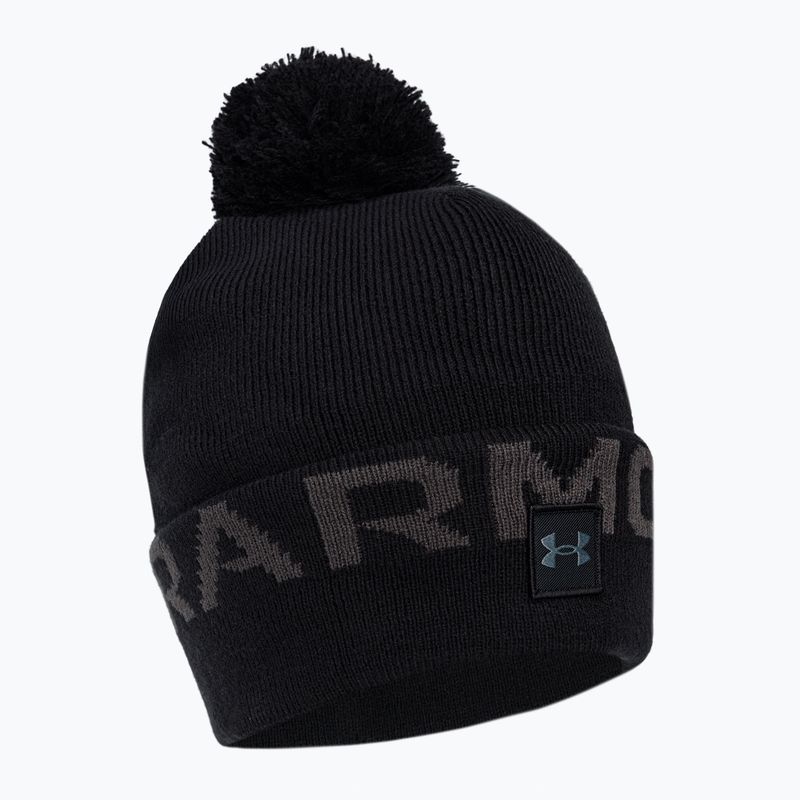 Under Armour Herren Wintermütze Ua Halftime Fleece Pom schwarz 1373093