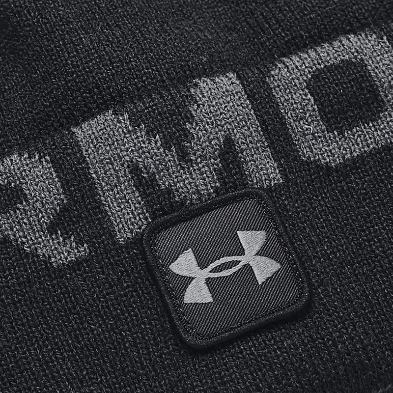 Under Armour Herren Wintermütze Ua Halftime Fleece Pom schwarz 1373093 5