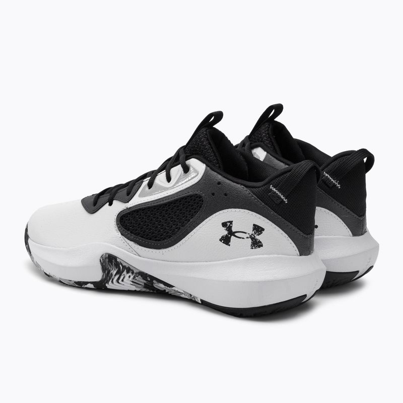 Basketballschuhe Herren Under Armour Lockdown 6 weiß-grau 325616-11 3