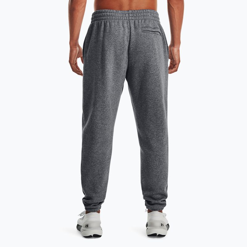 Under Armour Essential Fleece Jogger Herren Trainingshose pitchgrau medium heather/weiß 3