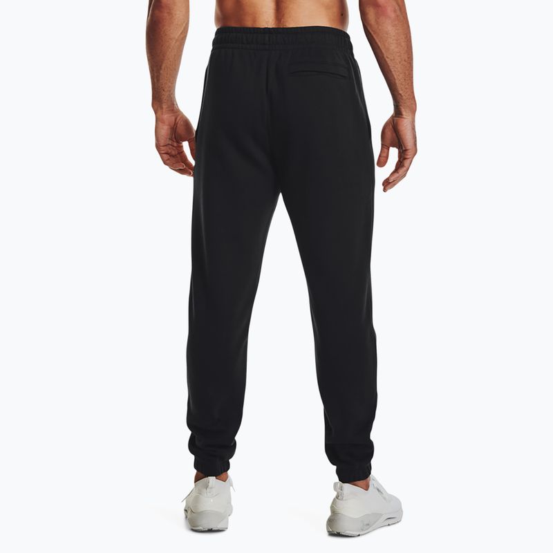 Under Armour Essential Fleece Jogger schwarz/weiß Herren Trainingshose 3