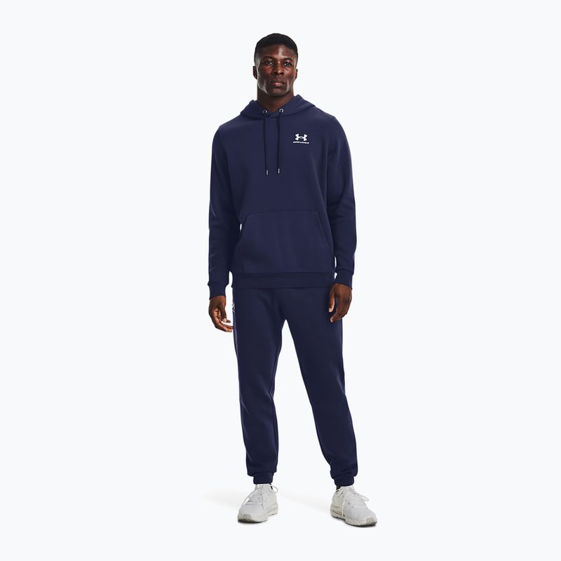Herren-Hoodie Under Armour Essential Fleece Hoodie midnight navy/white 2