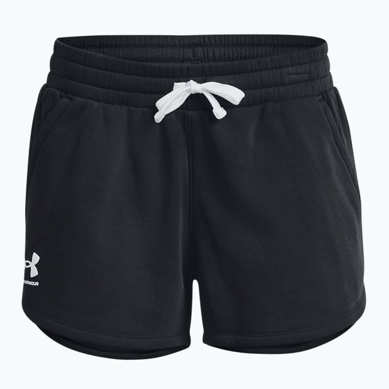 Under Armour Rival Fleece Damen Trainingsshorts schwarz 1376257 3