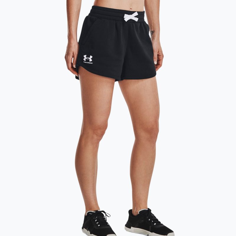 Under Armour Rival Fleece Damen Trainingsshorts schwarz 1376257