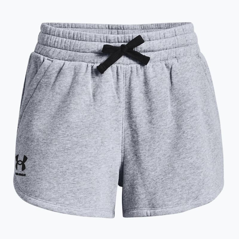 Under Armour Rival Fleece grau Damen Trainingsshorts 1376257 3