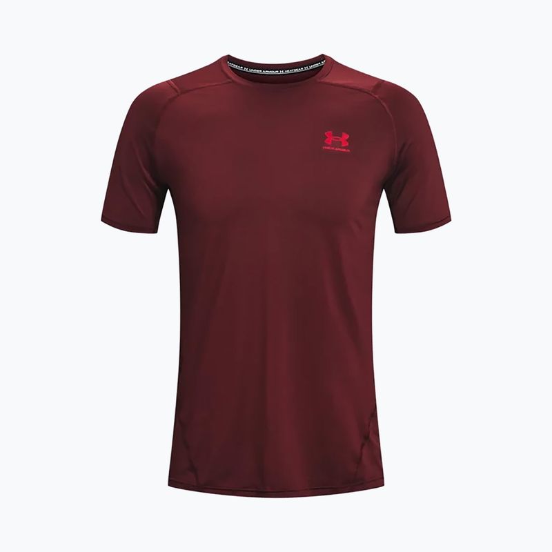 Herren Under Armour HeatGear Armour Fitted Trainingsshirt kastanienbraun 1361683