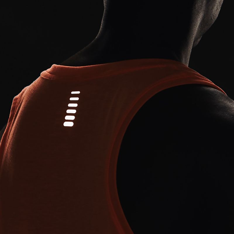 Männer unter Armour Streaker Singlet orange laufen Tank Top 1361468-866 3