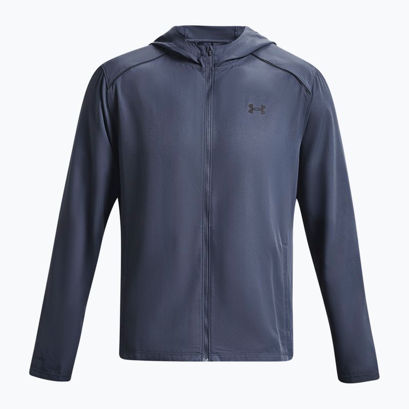 Herren unter Armour Sturm laufen mit Kapuze blau Laufjacke 1376795 4