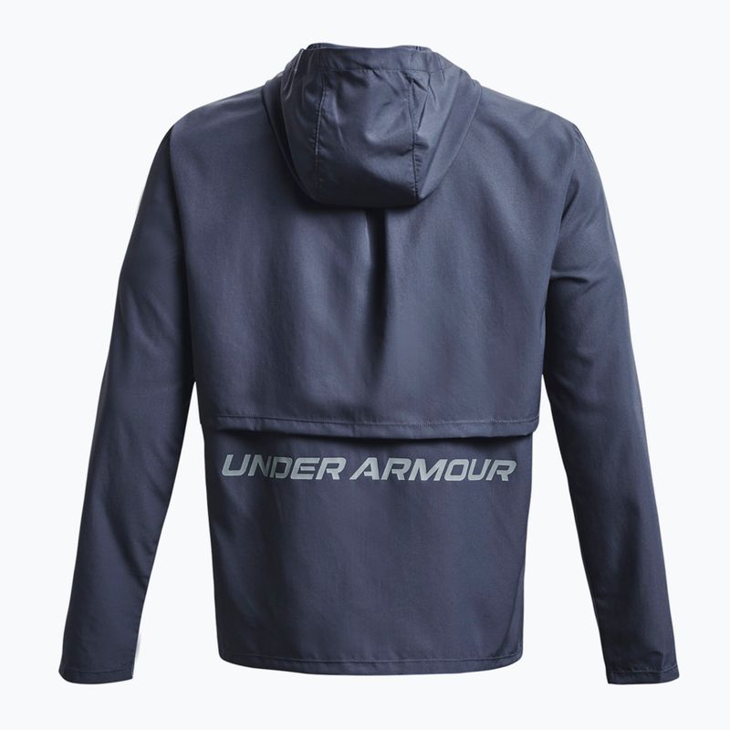 Herren unter Armour Sturm laufen mit Kapuze blau Laufjacke 1376795 5
