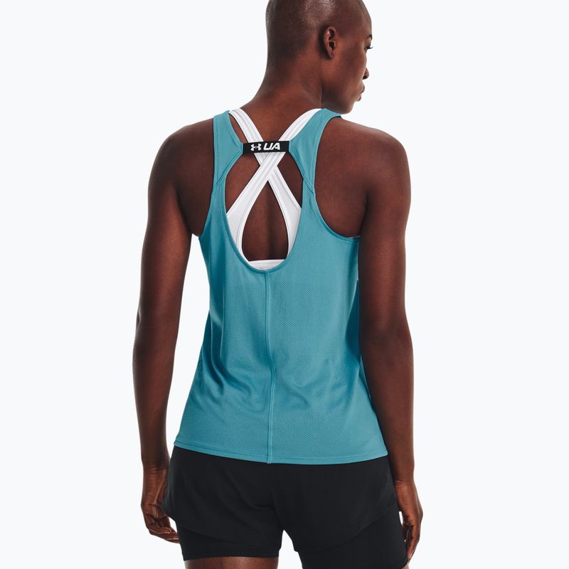 Under Armour Fly By blaues Damen Lauftank-Top 1361394-433 4