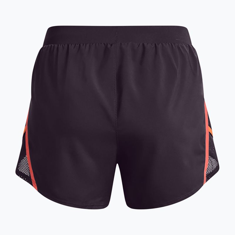 Under Armour Fly By 2.0 Damen Laufshorts lila und orange 1350196-541 5