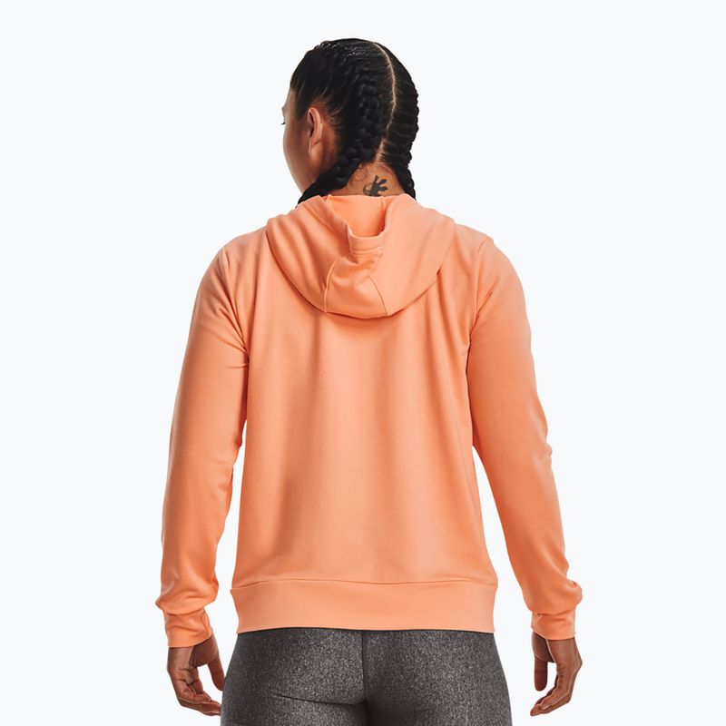 Under Armour Damen Trainingspullover Rival Terry FZ Hoodie orange 1369853-868 2