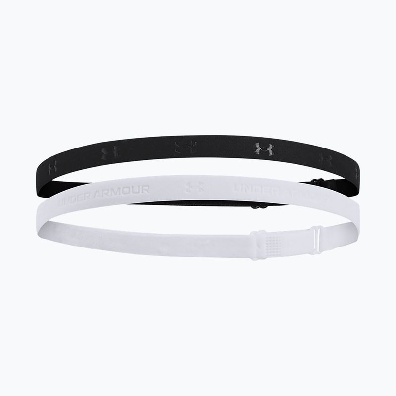 Under Armour Mini Bands Stirnband (2 Stück) schwarz/mod grau