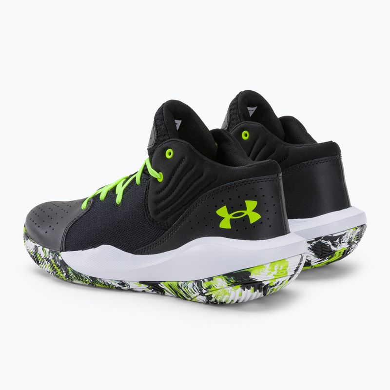 Under Armour Jet '21 Herren Basketball Schuhe schwarz und weiß 3024260 3