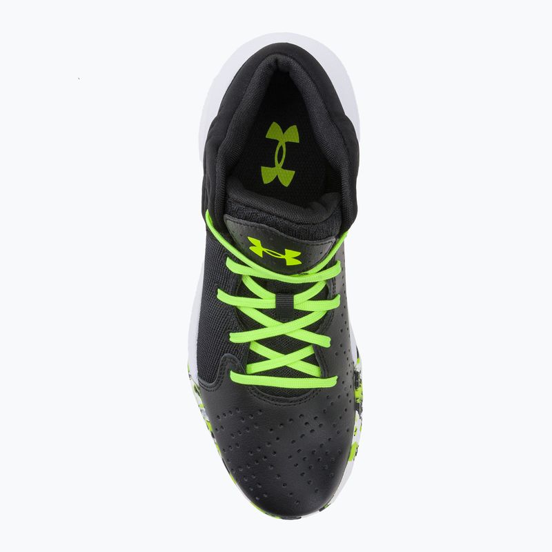Under Armour Jet '21 Herren Basketball Schuhe schwarz und weiß 3024260 6