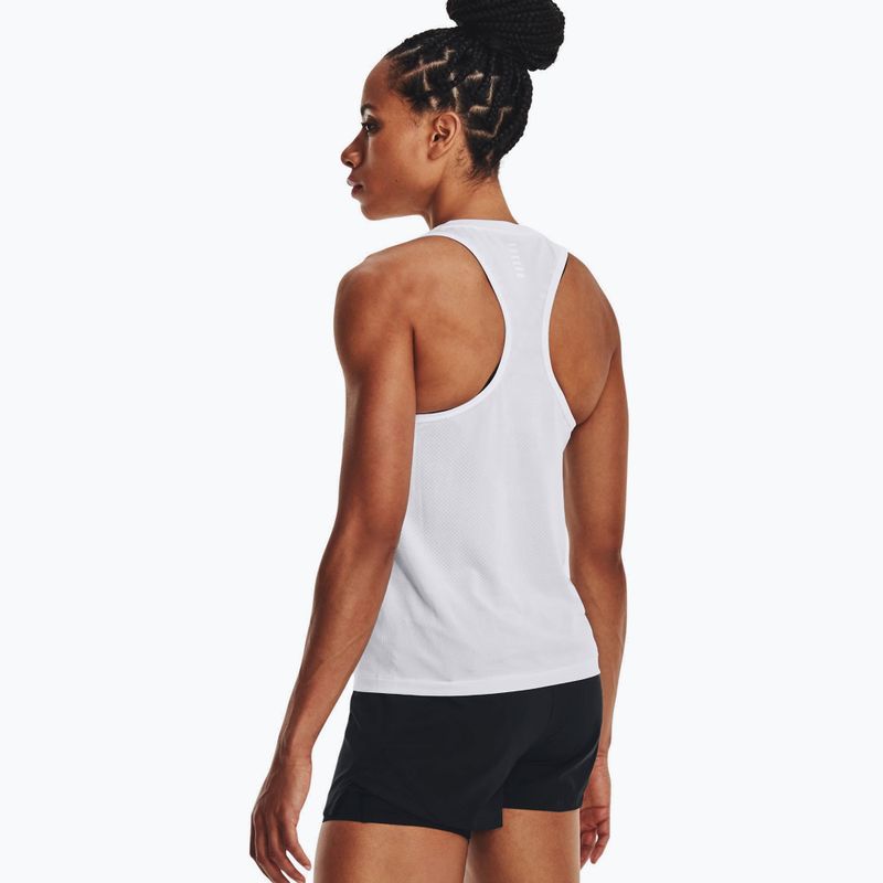 Women's Under Armour Nahtlose Stride Singlet Laufshirt weiß 1375697 2