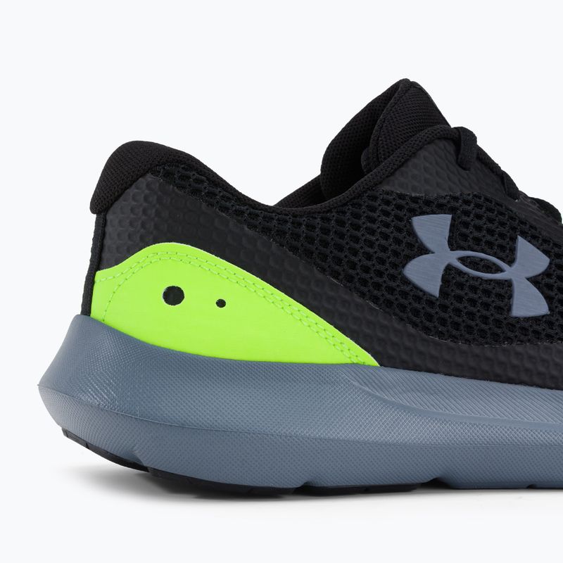 Under Armour Surge 3 Herren Laufschuhe schwarz-grün 3024883 8