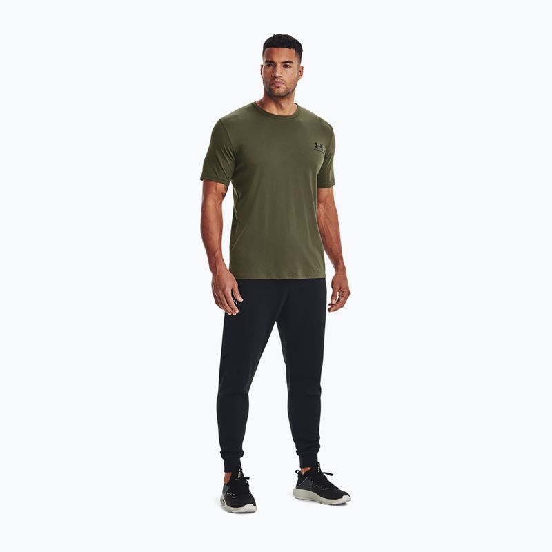 Herren Under Armour Sportstyle Left Chest T-Shirt Marine grün/schwarz 2