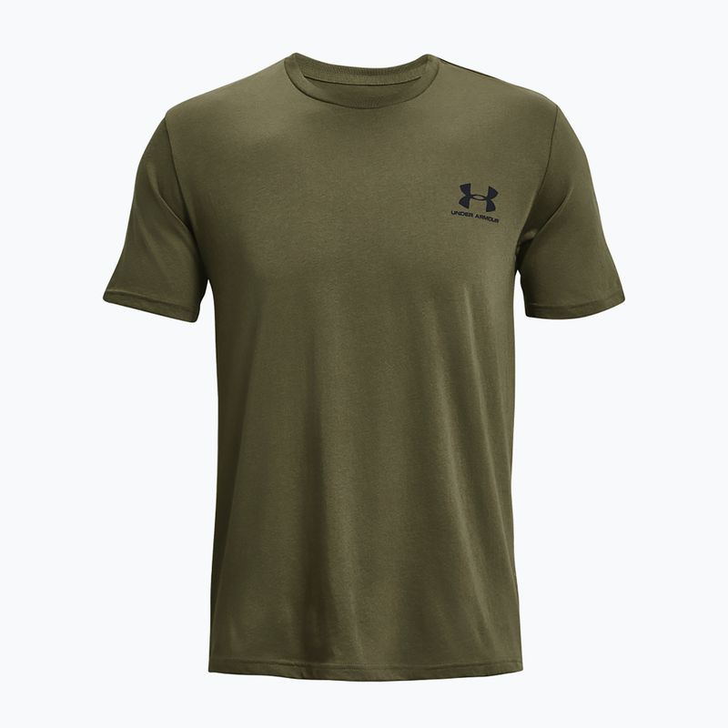 Herren Under Armour Sportstyle Left Chest T-Shirt Marine grün/schwarz 4