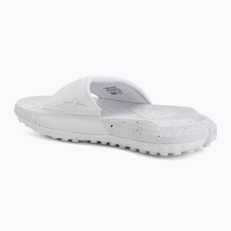 Badelatschen Under Armour Rock 3 black/white clay 3