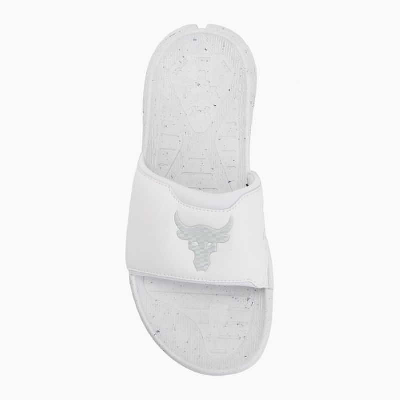 Badelatschen Under Armour Rock 3 black/white clay 5