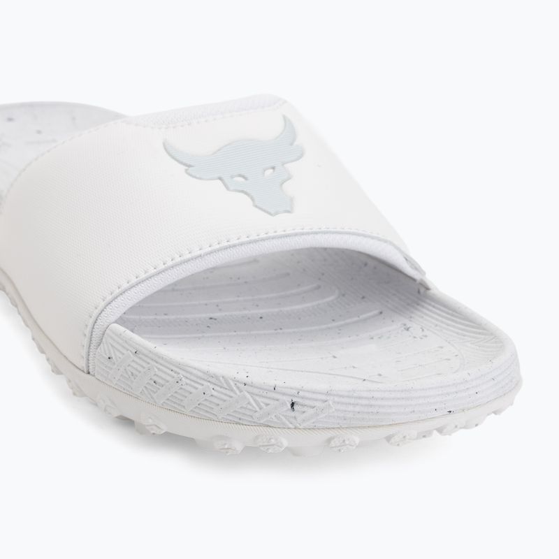 Badelatschen Under Armour Rock 3 black/white clay 7