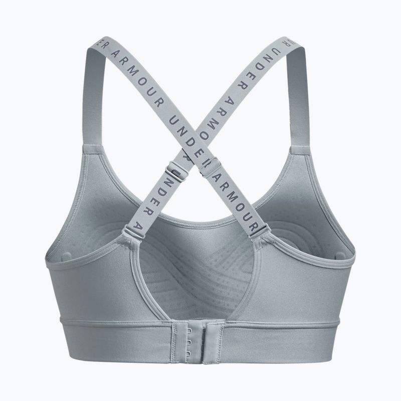Unter Armour Infinity abgedeckt Mid grau Fitness-BH 1363353-465 2