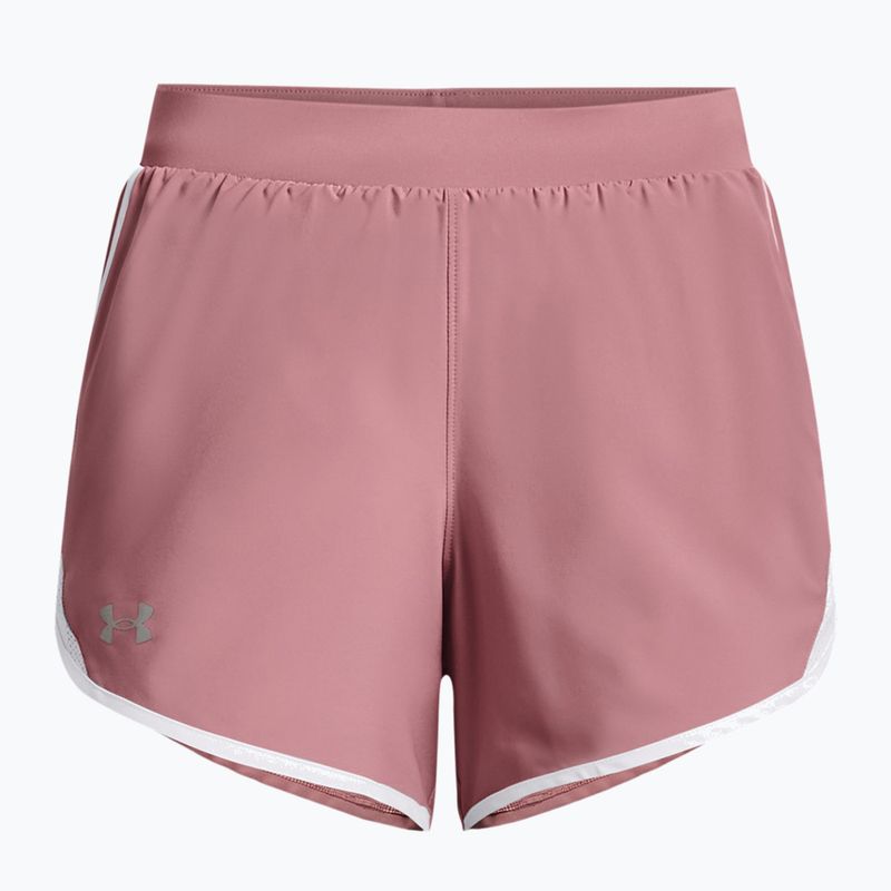 Under Armour Fly By 2.0 Damen Laufshorts rosa und weiß 1350196-697 5