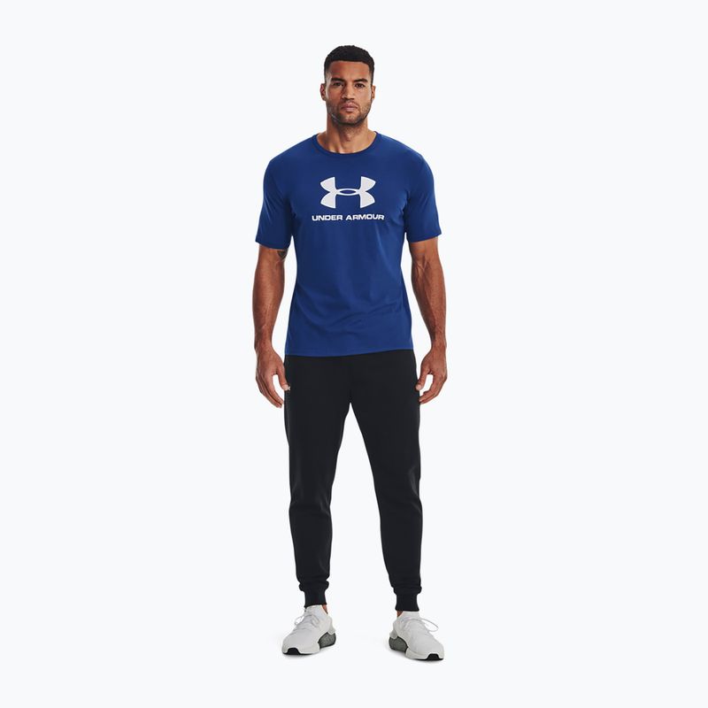 Herren Under Armour Sportstyle Logo SS Trainings-T-Shirt blau 1329590-471 2