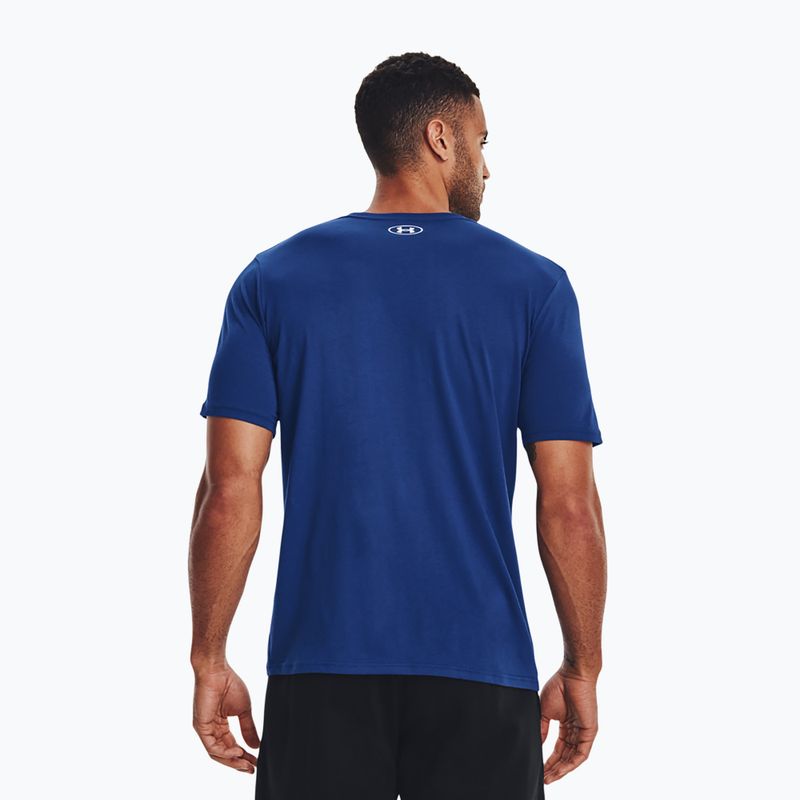 Herren Under Armour Sportstyle Logo SS Trainings-T-Shirt blau 1329590-471 3